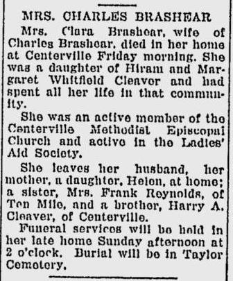 Clara Brashear obit
